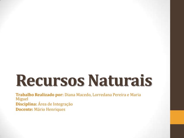 Recursos naturais
