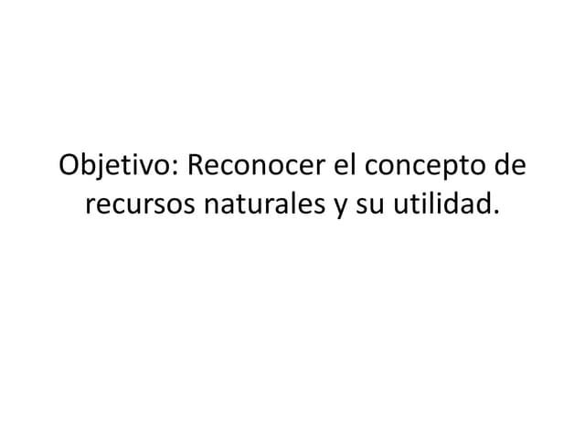 Recursos naturales
