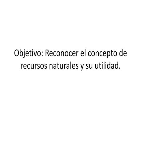 Recursos naturales