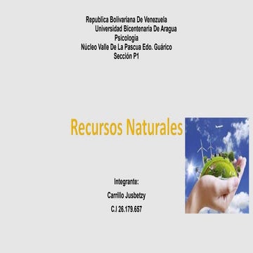 Recursos naturales