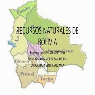 Recursos naturales de bolivia 