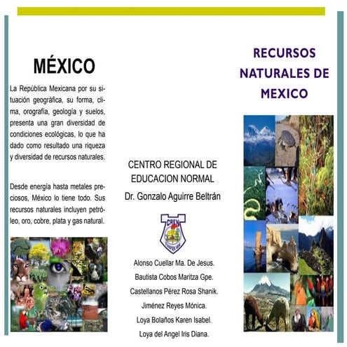 Recursos Naturales De Mexico