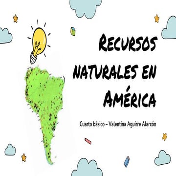 recursos naturales america cuarto basico