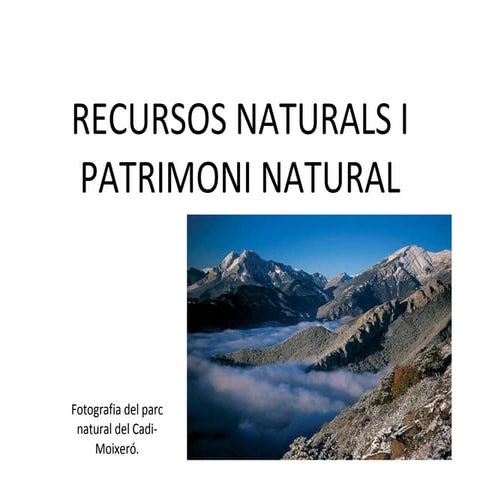 Recursos naturals marc