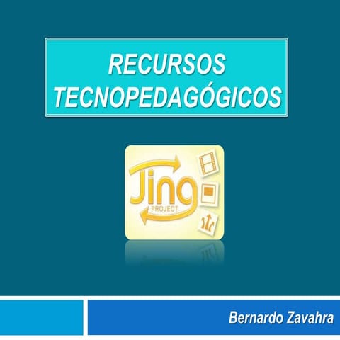 Recursos tecnopedagógicos JING