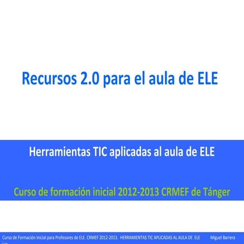 Recursos tic y ele