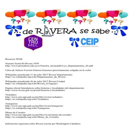 Recursos web de rivera se sabe 2017