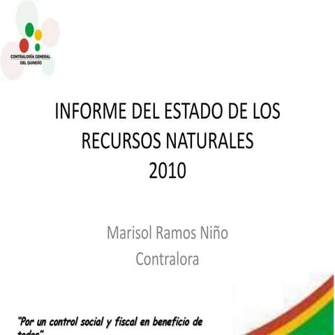 Recusrsos naturales 2010