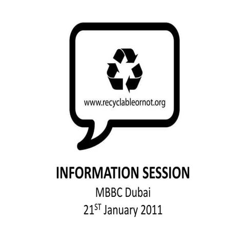 Recyclable or Not Info Session | PPTX