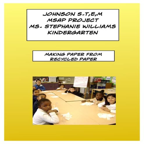 Recycled Paper Project Part 1 of 3