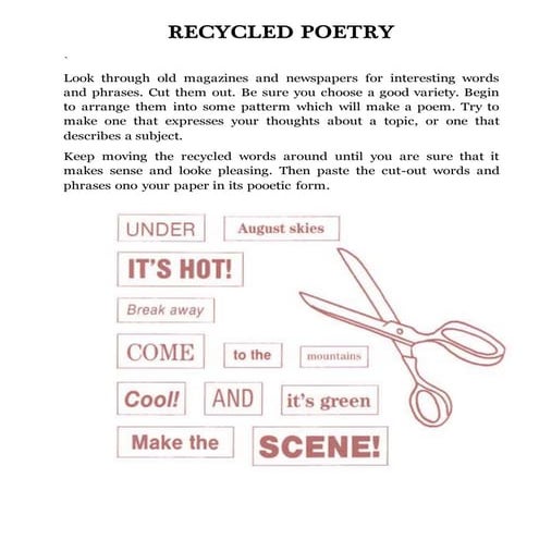 Recycled poetry
