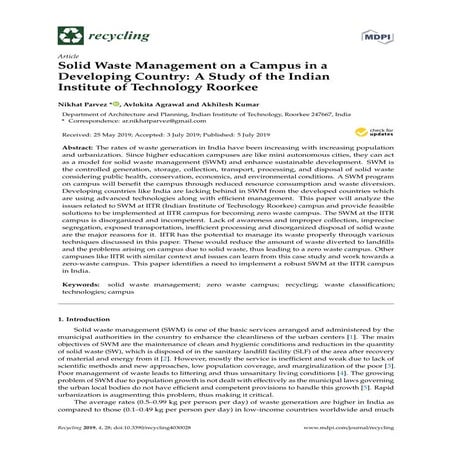 IRJET- A Case Study on Municipal Solid Waste Management in ...