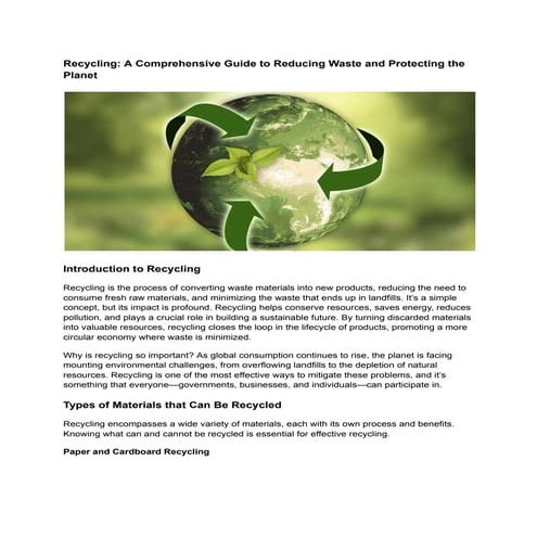 Recycling_ A Comprehensive Guide to Reducing Waste and Protecting the Planet.pdf