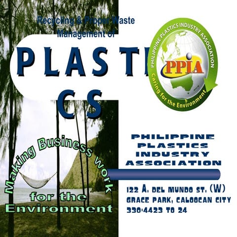 Recycling and proper waste management of plastics r cl denr