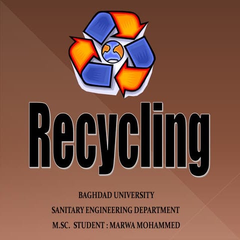 Recycling of construction waste
