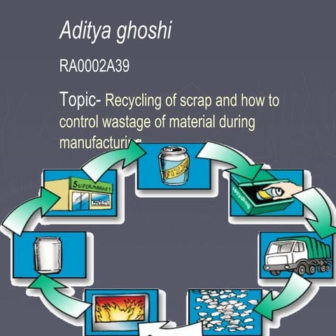Recycling of metal and how to control wastage | PPT