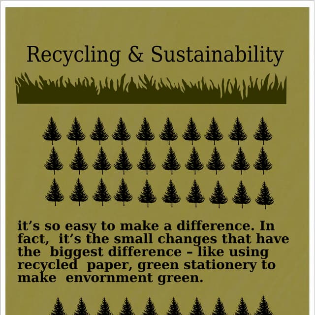 Recycling & sustainability PDF