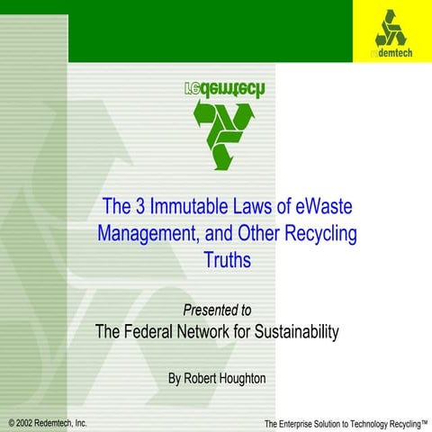 Recyle the E-waste-T