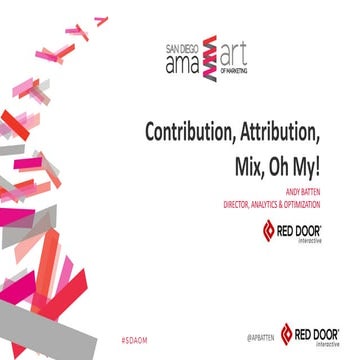 Red Door Interactive: Contribution-Attribution-Mix, Oh My! Creating Content f...