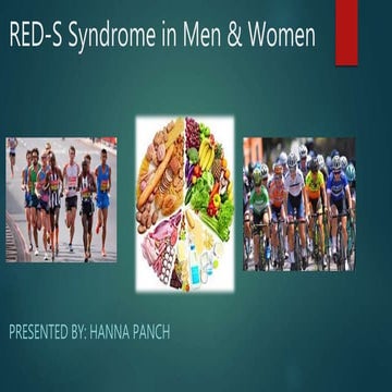 RED-S Syndrome in Men and Women