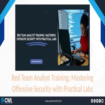 Red Team Labs: Hands-On Cyber Security Analyst Training for Real-World ...