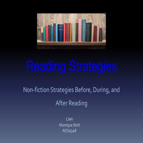 Reading Strategies CA#1