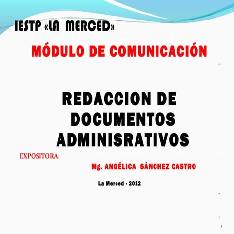 ESTRUCTURA DE DOCUMENTOS ADMIN.