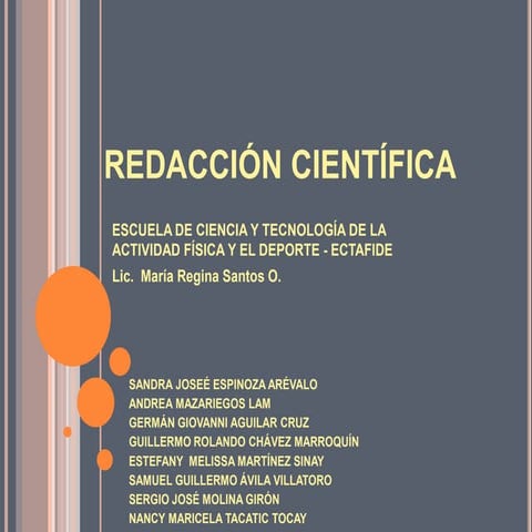 Redacción científica