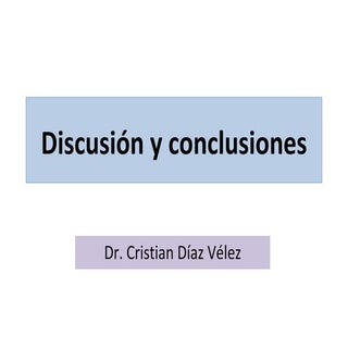 Redacción de discusión y conclusiones