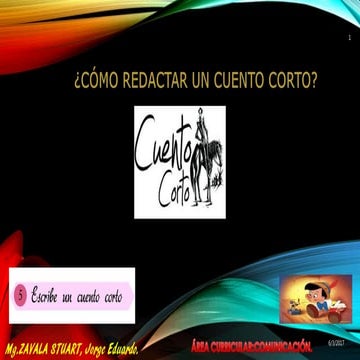 Redacción de un cuento corto