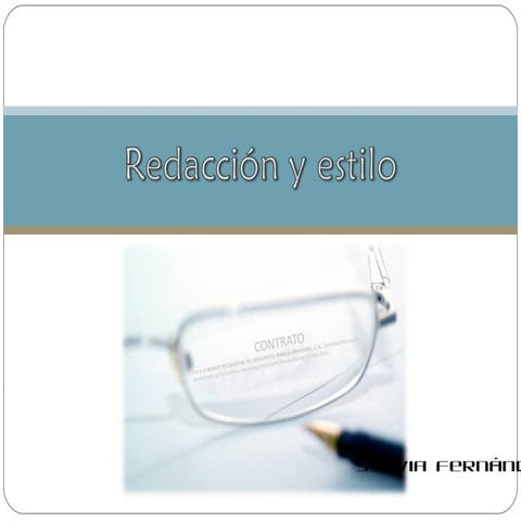 Redacción y estilo. repaso