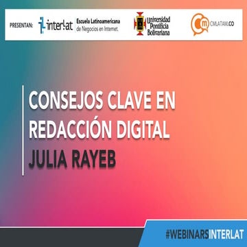 Consejos clave en Redacción Digital