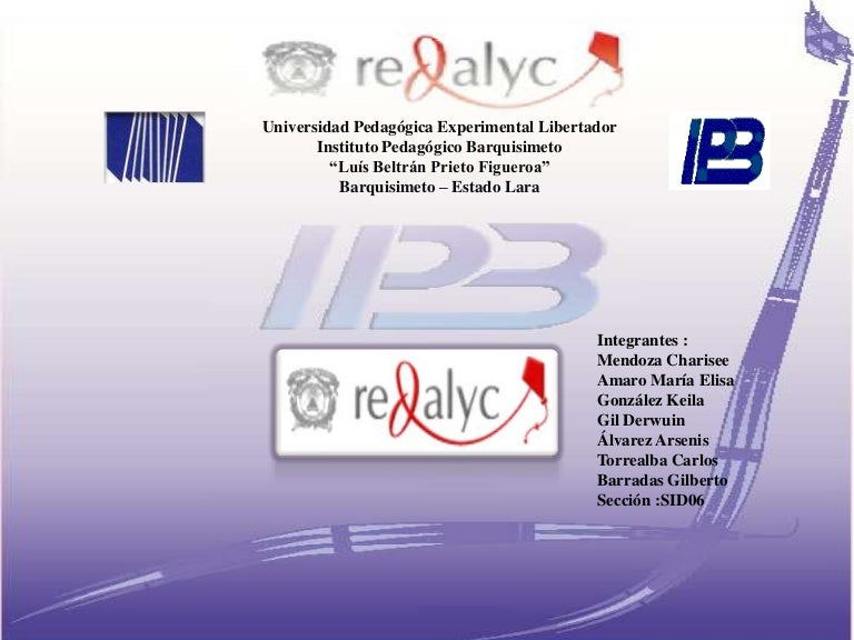 Redalyc presentación grupo c seccioón sid06