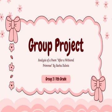 sample group presentation reference for english | PDF