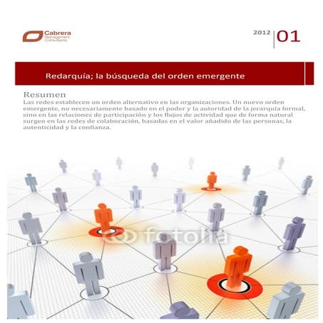 cuaderno de innovación 01: Redarquía, la búsqueda del orden emergente