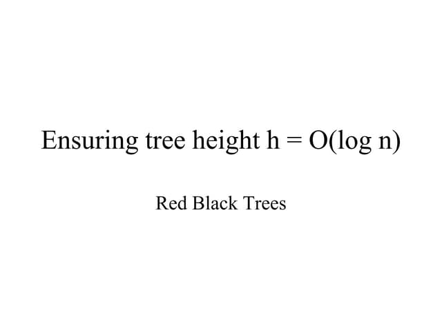 Red blacktrees