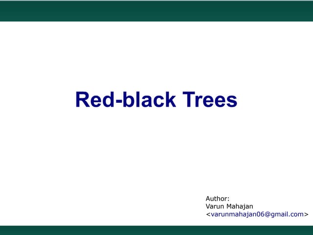 Red Black Trees