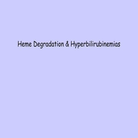 RED BLOOD CELL DESTRUCTION & heme degradation.ppt