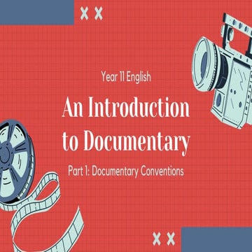 Red Blue Green Illustrative English Media Documentary Film Conventions Pres_2...