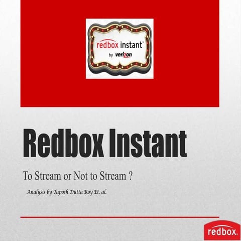 Redbox instant Analysis