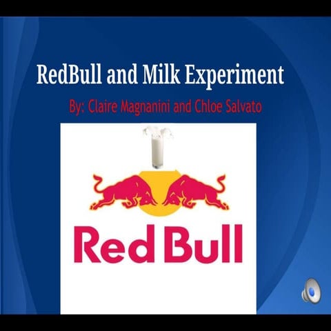 Redbull milk Experiment | PPTX
