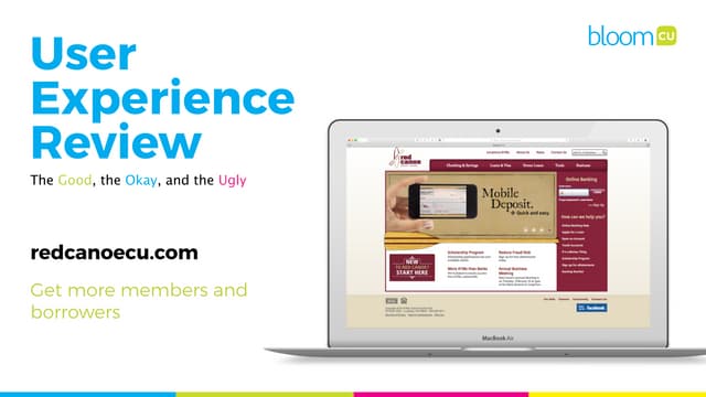 RedCanoeCU.com UX Review by BloomCU