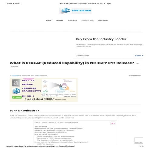 REDCAP (Reduced Capability) feature of NR _5G in Depth.pdf