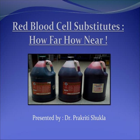 Red cell substitute
