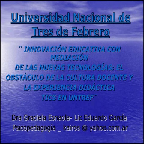 Redcom2009 Tics En Untref