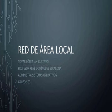 Red de área local