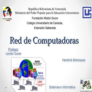 Red de Computadora en PowerPoint