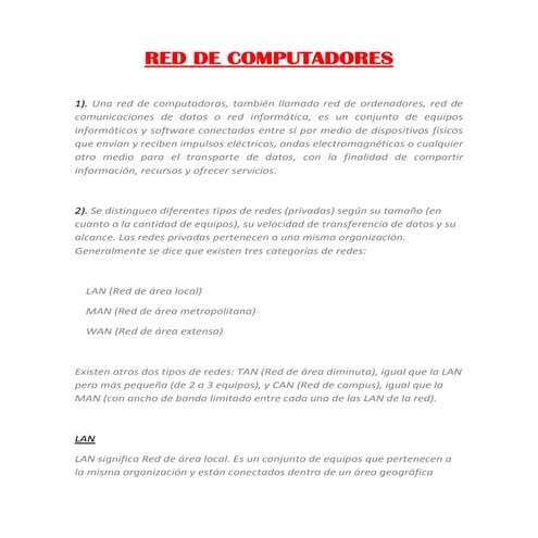 Red de computadores