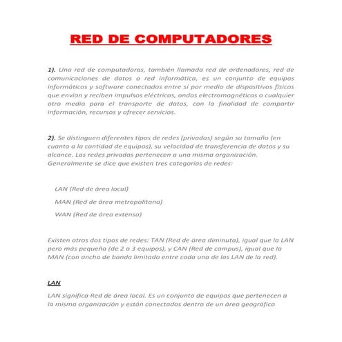 Red de computadores