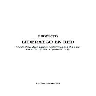 Proyecto LIDERAZGO EN RED - Misión ...